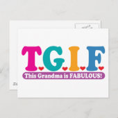 おばあちゃん ポストカード (正面/裏面)