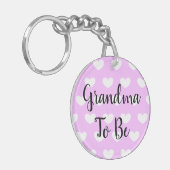 おばあちゃん、妊娠の発表超音波 キーホルダー (正面左)