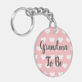 おばあちゃん、妊娠の発表超音波 キーホルダー (正面左)