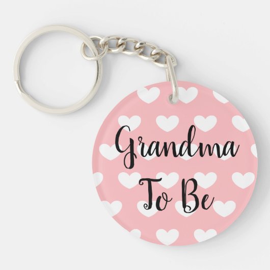 おばあちゃん、妊娠の発表超音波 キーホルダー (正面)