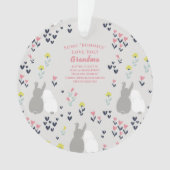 おばあちゃん，子どもたちからウサギを買いにクリスマス オーナメント (正面)