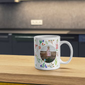 おばあちゃん：思い出の開花と愛（母の日） コーヒーマグカップ