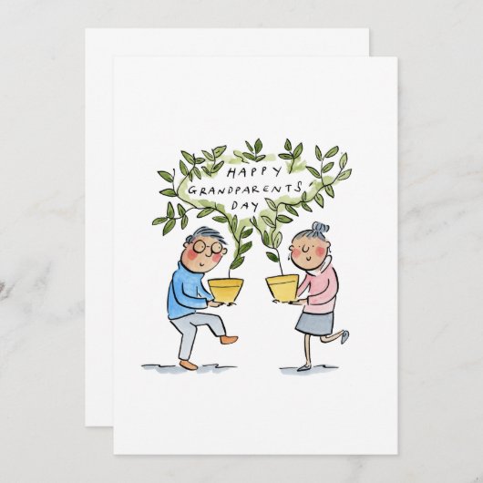 おばあちゃん 招待状 (正面/裏面)