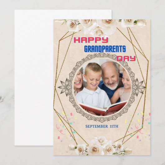 おばあちゃん 招待状 (正面/裏面)