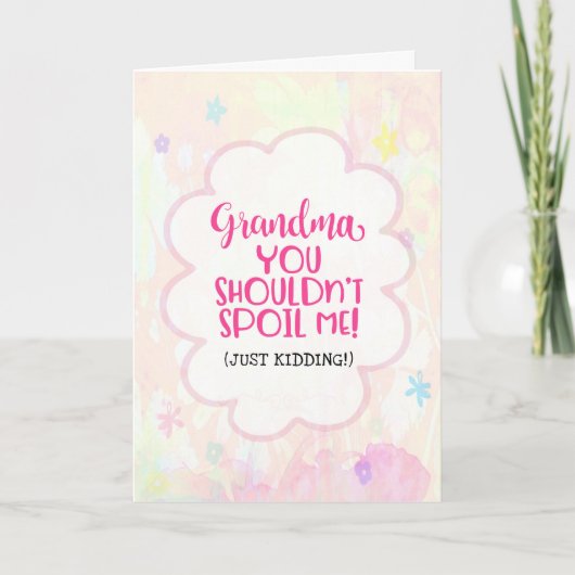 おばあちゃん、甘えちゃダメよ（冗談）... カード (正面)