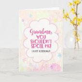 おばあちゃん、甘えちゃダメよ（冗談）... カード (黄色い花)