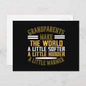 おばあちゃん – 祖父母が世界を温める ポストカード (正面/裏面)