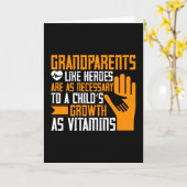 おばあちゃん – 祖父母とヒーロー カード (黄色い花)