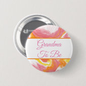 おばあちゃん |赤ちゃんシャワーボタン 缶バッジ (正面&裏面)