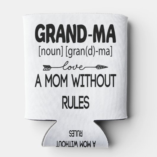 おばあちゃん A ルールなしのママ 母の日 2021 缶クーラー (裏面)