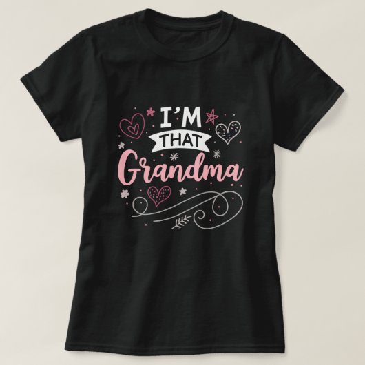 おばあちゃん Tシャツ (デザイン正面)