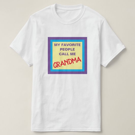 おばあちゃん Tシャツ (デザイン正面)