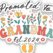 おばあちゃんESTに昇格。2カスタム枚のビニールシール シール (正面)