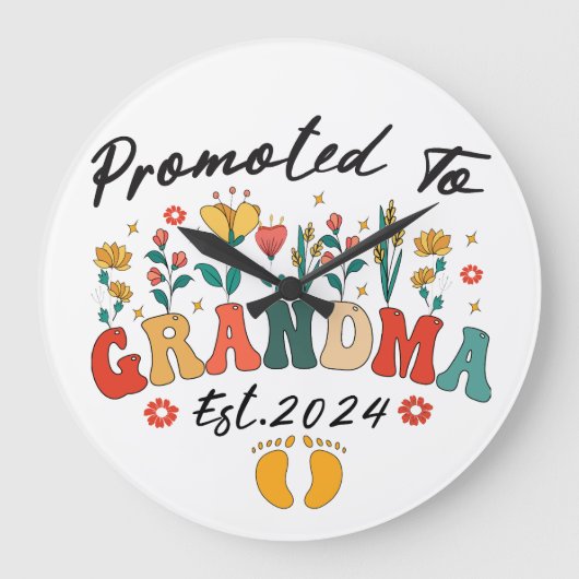 おばあちゃんESTに昇格。2024グランドパレンウォールクロック ラージ壁時計 (正面)