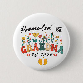 おばあちゃんESTに昇格。2024祖父母のボタン 缶バッジ