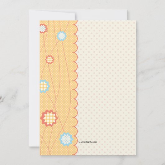 おばあちゃんsipとシーベイビーシャワー招待状 招待状 (裏面)