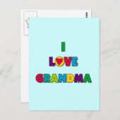 おばあちゃんTシャツとギフトが大好き ポストカード (正面/裏面)