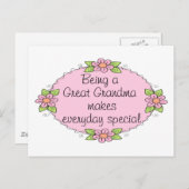 おばあちゃ素晴らしんが日々の特別な作業 ポストカード (正面/裏面)