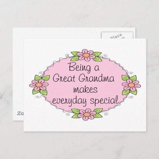 おばあちゃ素晴らしんが日々の特別な作業 ポストカード (正面/裏面)