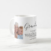 おばあエレガントちゃん台本引用文写真 コーヒーマグカップ (正面左)