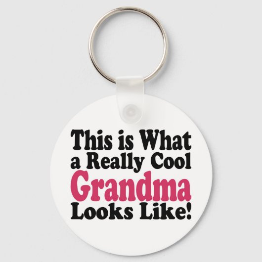 おばあカッコいいちゃん キーホルダー (正面)