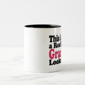 おばあカッコいいちゃん ツートーンマグカップ (中央)