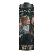 おばあパーソナライズされたちゃんの写真手書き   タンブラー (正面)