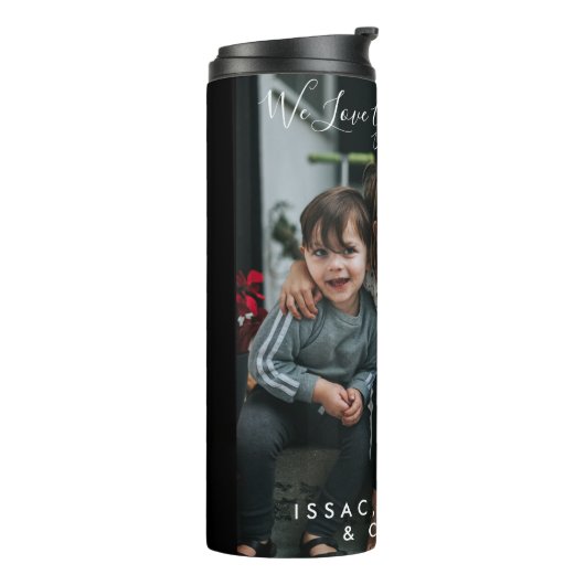 おばあパーソナライズされたちゃんの写真手書き   タンブラー (回転左)