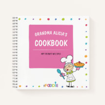 おばあパーソナライズされた空白のちゃん用レシピ帳