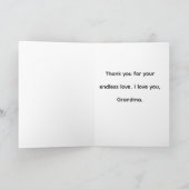 おばあ最高のあのグリーティングカード シーズンカード (内部)