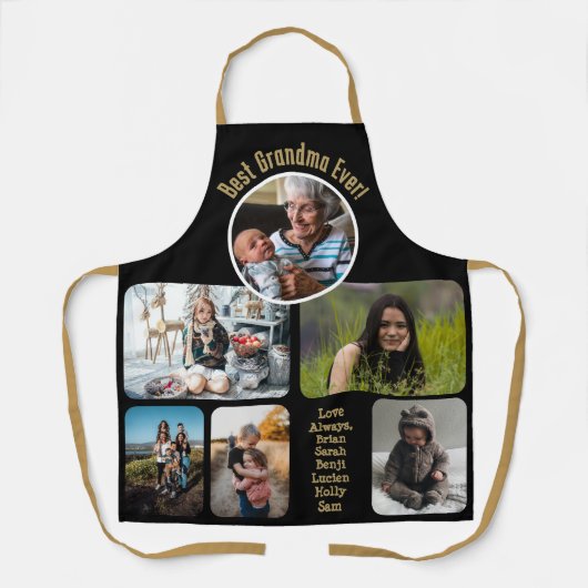 おばあ最高のあーんオールオーバープリントエプロン エプロン (正面)