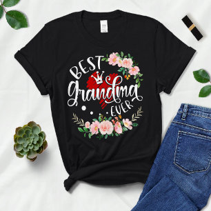 おばあ最高のあー、女子Tee、花 Tシャツ