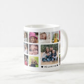 おばあ最高のちゃん18人家族写真コラージュ コーヒーマグカップ (正面右)