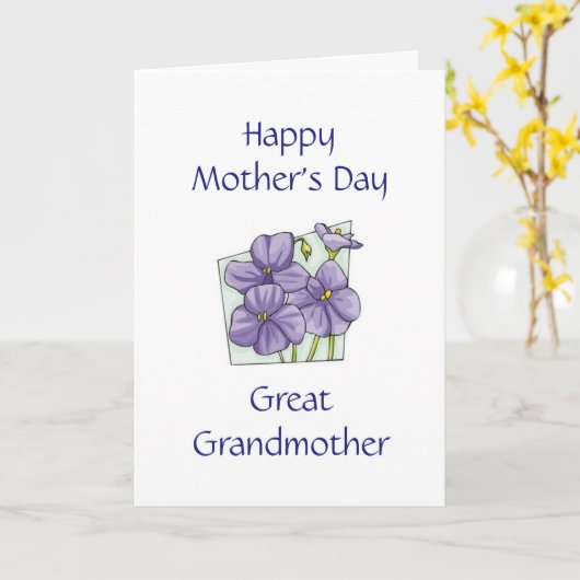 おばあ素晴らしさまのお母さんの日のカード カード (黄色い花)