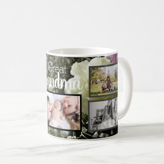 おばあ素晴らしちゃん家の庭の写真 コーヒーマグカップ (正面右)