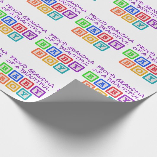 おばあ誇りを持ったちゃん ラッピングペーパー (角)