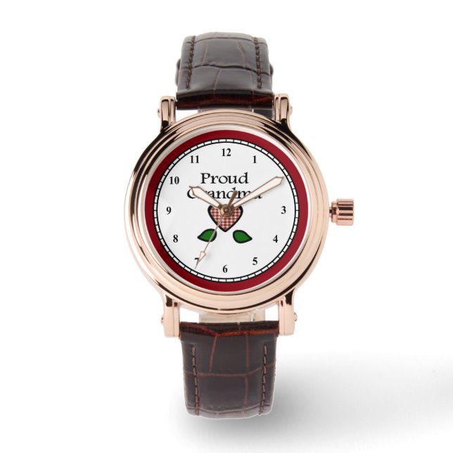 おばあ誇りを持ったちゃん 腕時計 (正面)