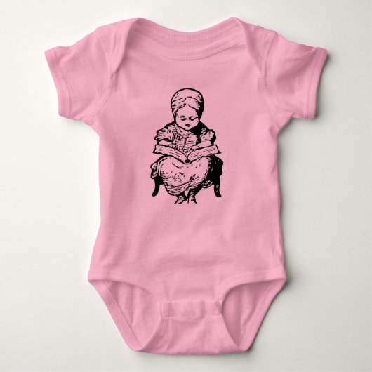 おばあ読あストーリーイラストレーション ベビーボディスーツ (正面)