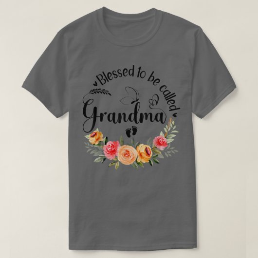 おばあ賛美ん女子フローラDecor Grと呼ばれる Tシャツ (デザイン正面)