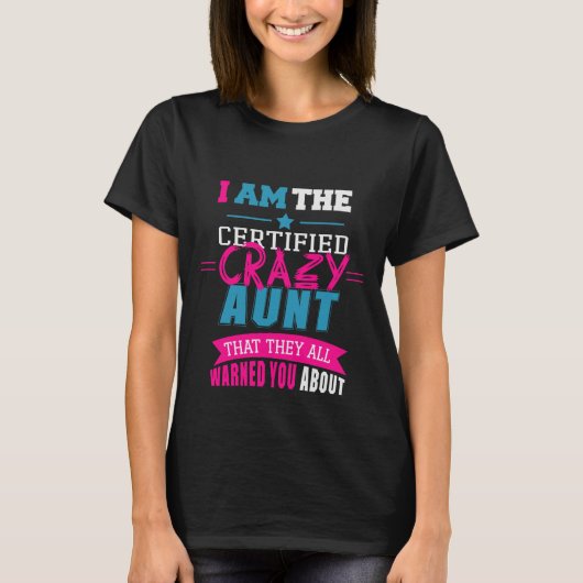 おばおもしろい熱狂するのワードアート Tシャツ (正面)