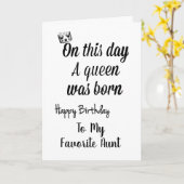 **おばお気に入りのさん**お前は女王誕生日だ カード (黄色い花)