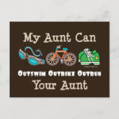 おばがトライアスロンで勝つ ポストカード (正面)