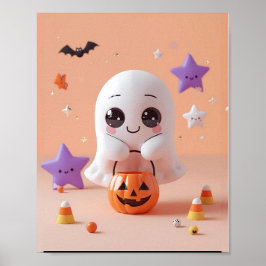 おばけがかわいすぎる – かわいいおばけのポスター ポスター