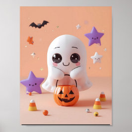 おばけがかわいすぎる – かわいいおばけのポスター ポスター