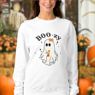 おばけとお酒のハロウィン ゴースト スウェットシャツ
