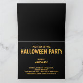 おばけと一緒にパーティーをしよう – かわいいモンスターのパーティー カード (内部)