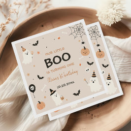 おばけのお誕生日 ハロウィン 1歳の誕生日 女の子 ゴースト スタンダードカクテルナプキン