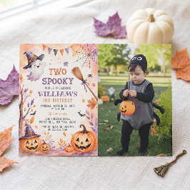 おばけのかぼちゃのハロウィン2歳の誕生日招待状 招待状