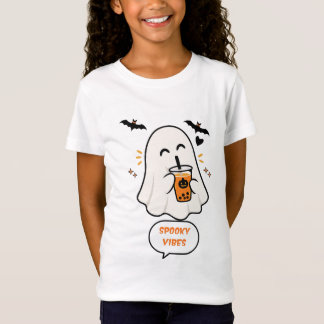 おばけのオレンジジュースハロウィンTシャツ Tシャツ