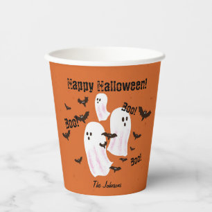 おばけのゴースト ハロウィン キッズ ペーパー パーティー 紙コップ